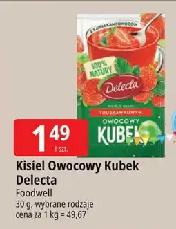 E.Leclerc Kisiel truskawkowy z kawałkami owoców Delecta Owocowy Kubek oferta