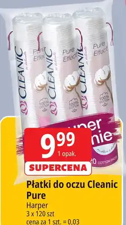 E.Leclerc Płatki kosmetyczne pure effect okrągłe Cleanic oferta