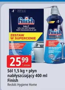 E.Leclerc Zestaw do zmywarek sól+ nabłyszczacz Finish Professional oferta
