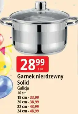 E.Leclerc Garnek nierdzewny solid 24 cm Galicja oferta