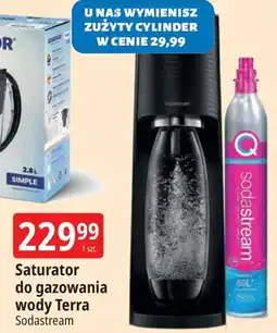 E.Leclerc Ekspres do gazowania wody terra czarny Sodastream oferta