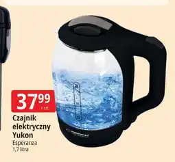 E.Leclerc Czajnik szklany yukon czarny Esperanza oferta