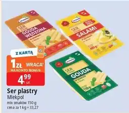 E.Leclerc Ser salami - plastry Mlekpol oferta