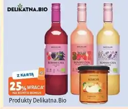 E.Leclerc Kombucha o smaku brzoskwini i kwiatu pomarańczy Delikatna Biofood oferta