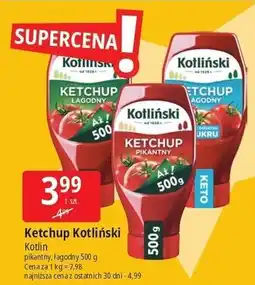 E.Leclerc Ketchup łagodny bez cukru Kotliński oferta