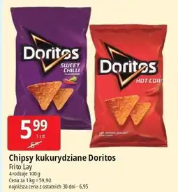 E.Leclerc Chipsy kukurydziane o smaku słodkiego chilli Doritos oferta