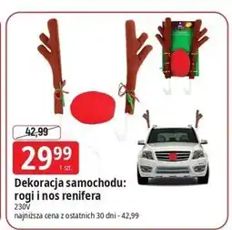 E.Leclerc Dekoracja świąteczna renifer na samochód oferta