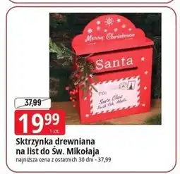 E.Leclerc Skrzynka drewniana na list do św. mikołaja oferta