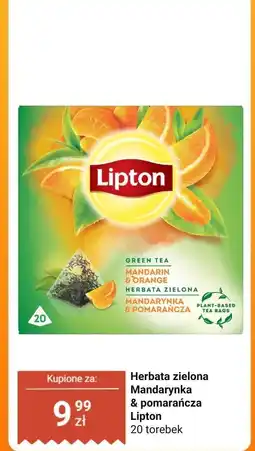 Biedronka Herbata zielona Mandarynka & pomarańcza Lipton oferta