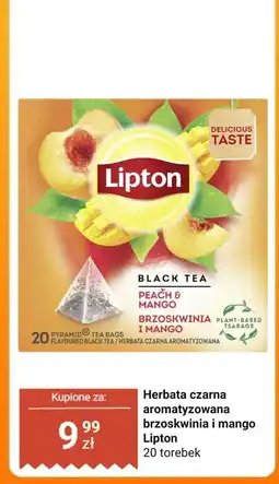 Biedronka Herbata czarna aromatyzowana brzoskwinia i mango Lipton oferta