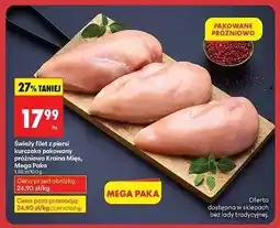 Biedronka Świeży filet z piersi kurczaka pakowany próżniowo Mega Paka Kraina Mięs oferta