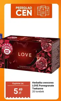Biedronka Herbatka owocowa LOVE Pomegranate Teekanne 20 torebek oferta