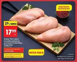 Biedronka Świeży filet z piersi kurczaka pakowany próżniowo Kraina Mięs , Mega Paka oferta