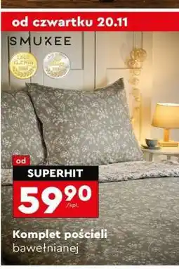 Biedronka Komplet pościeli bawełnianej oferta