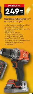 Biedronka Wiertarko-wkrętarka 18 V BCD382D1XC-QW oferta
