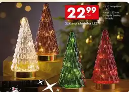 Biedronka Szklana choinka LED oferta