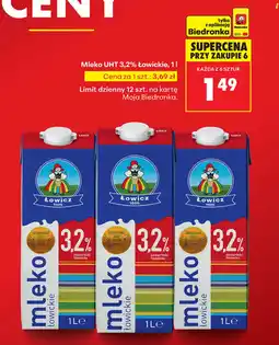 Biedronka Mleko Łowickie oferta