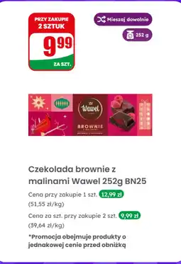 Dino Czekolada brownie z malinami Wawel oferta