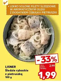 Kaufland Śledzie rybackie z pietruszką 100 g Lisner oferta