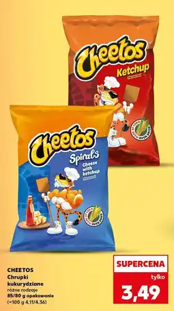 Kaufland Chrupki kukurydziane Spirals Ser z Ketchupem Cheetos oferta