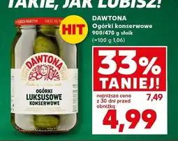 Kaufland Ogórki konserwowe Dawtona 900/470 g oferta