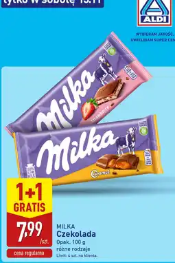 ALDI Czekolada Caramel 100 g Milka oferta
