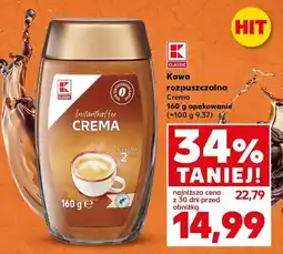 Kaufland Kawa rozpuszczalna Crema K-Classic 160 g oferta