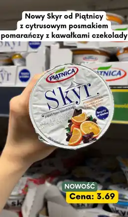 Kaufland Jogurt Skyr pomarańcza z kawałkami czekolady Piątnica oferta