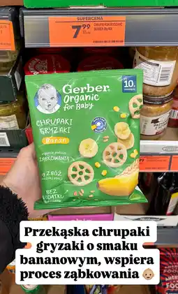 Biedronka Chrupaki kukurydziane Organic for Baby banan Gerber oferta