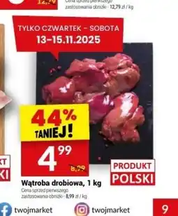 Twój Market Wątróbka drobiowa Polski oferta