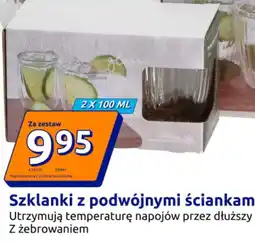 Action Szklanki z podwójnymi ściankami (2 x 100 ml) oferta