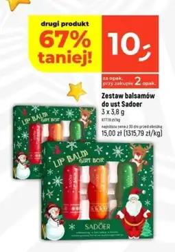 Dealz Zestaw balsamów do ust Sadoer oferta
