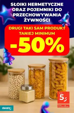 Dealz Słoiki hermetyczne oraz pojemniki do przechowywania żywności oferta