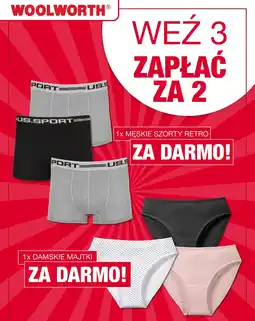 Woolworth Męskie szorty retro/Damskie majtki oferta