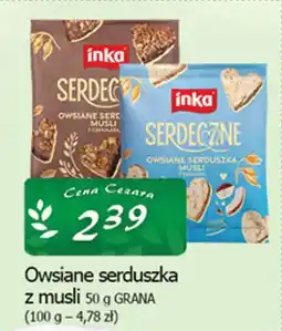 Cezar Delikatesy Owsiane serduszka z musli grana oferta