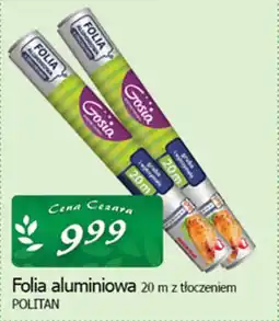 Cezar Delikatesy Folia aluminiowa 20 m z tłoczeniem politan oferta