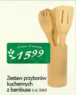 Cezar Delikatesy Zestaw przyborów kuchennych z bambusa ravi oferta