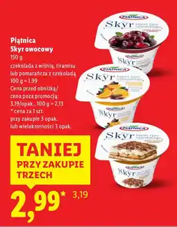 Lidl Jogurt Skyr owocowy - czekolada z wiśnią Piątnica oferta