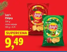 Lidl Chipsy różne rodzaje Lay's oferta