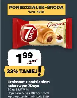 Netto Croissant z nadzieniem kakaowym 7Days oferta