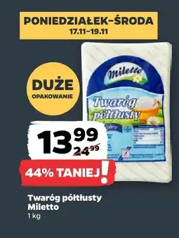 Netto Twaróg półtłusty Miletto oferta