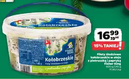 Netto Filety śledziowe kołobrzeskie w oleju z pietruszką i papryką Fisher King oferta