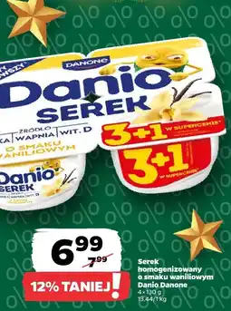 Netto Serek homogenizowany o smaku waniliowym Danio Danone oferta