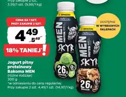 Netto Jogurt pitny proteinowy Bakoma MEN oferta