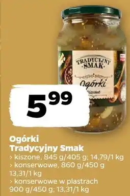 Netto Ogórki Tradycyjny Smak (konserwowe, marynowane, w plastrach) oferta