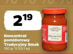 Netto Koncentrat pomidorowy Tradycyjny Smak oferta