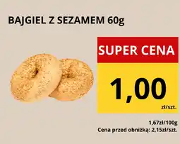 Supeco Bułka bajgiel z sezamem 60g Supeco oferta