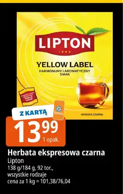 E.Leclerc Herbata ekspresowa czarna Lipton oferta