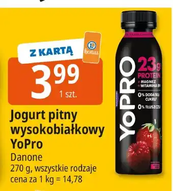 E.Leclerc Jogurt pitny wysokobiałkowy YoPro Danone oferta