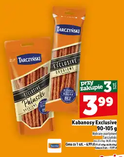 Topaz Kabanosy Exclusive Tarczyński Kabanosy drobiowe z wieprzowiną oferta